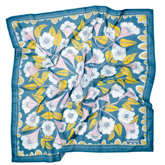 Evangeline Illustrated Scarf - Large Square