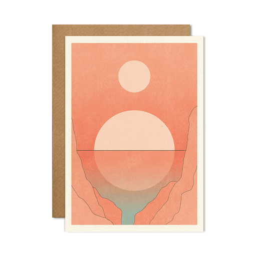 Canyons Print Greeting Card