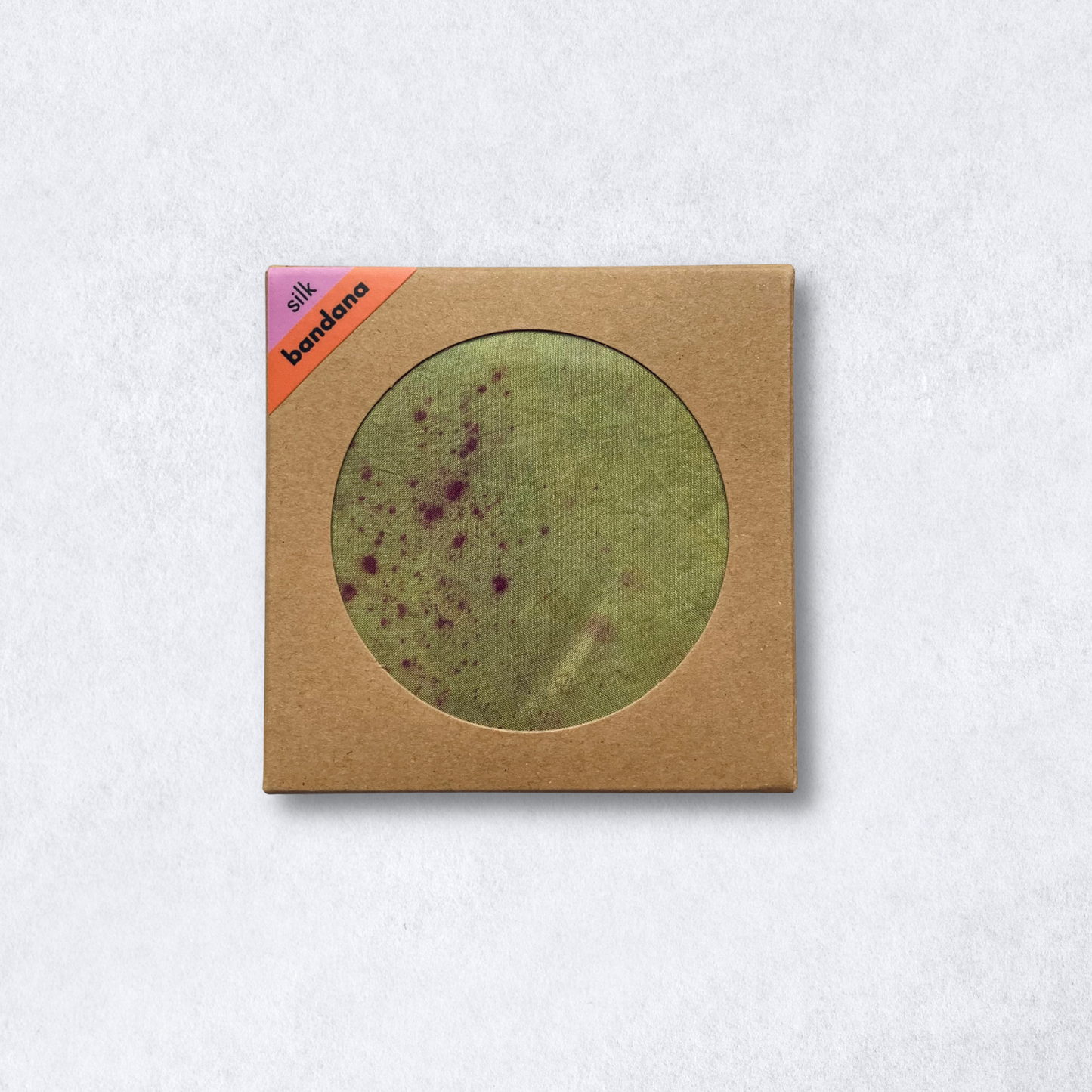 Meadow Green Silk Bandana - Botanically Dyed