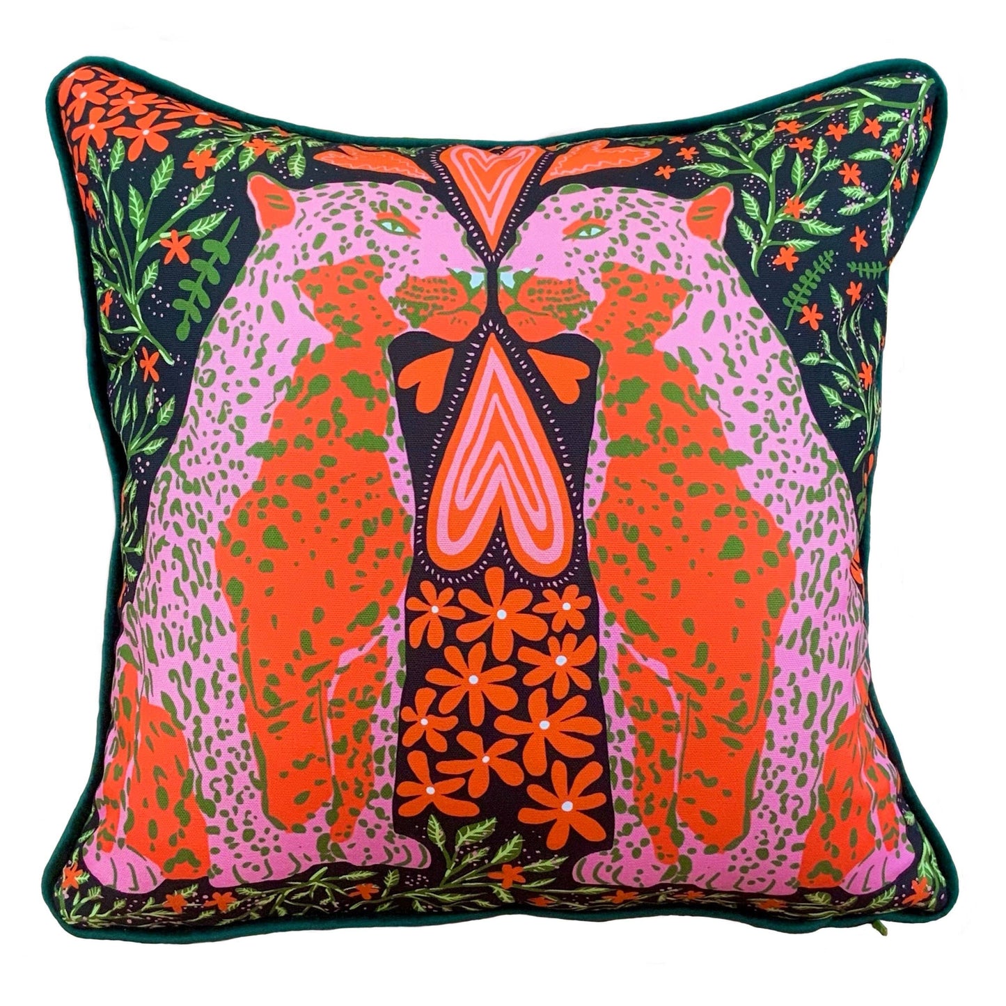 Leopard Lovers Throw Pillow Cover