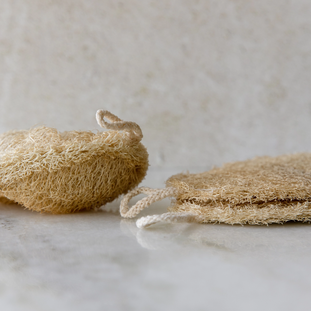Natural Loofah Sponge - Double Layer Oval