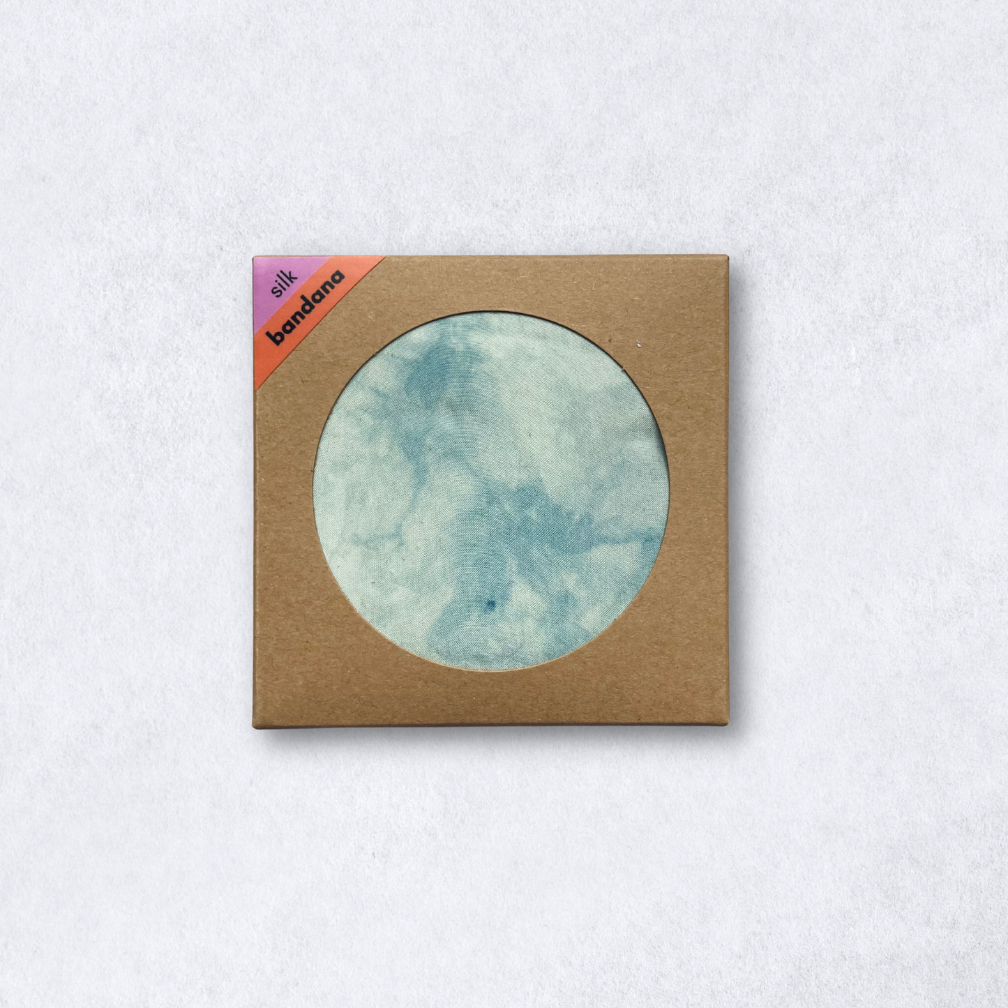 Blue Sky Silk Bandana - Botanically Dyed