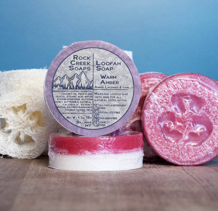 Loofah Soap - Wild Amber