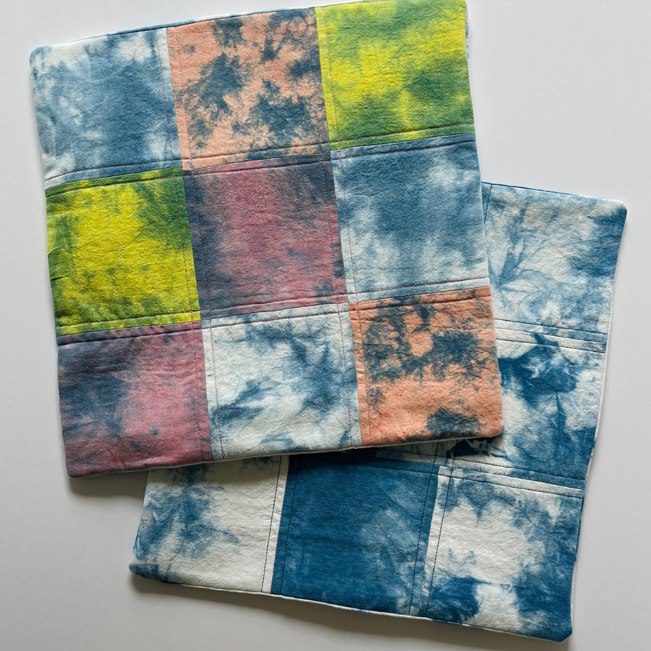 Pieced Throw Pillow (Cover Only) - Multicolor