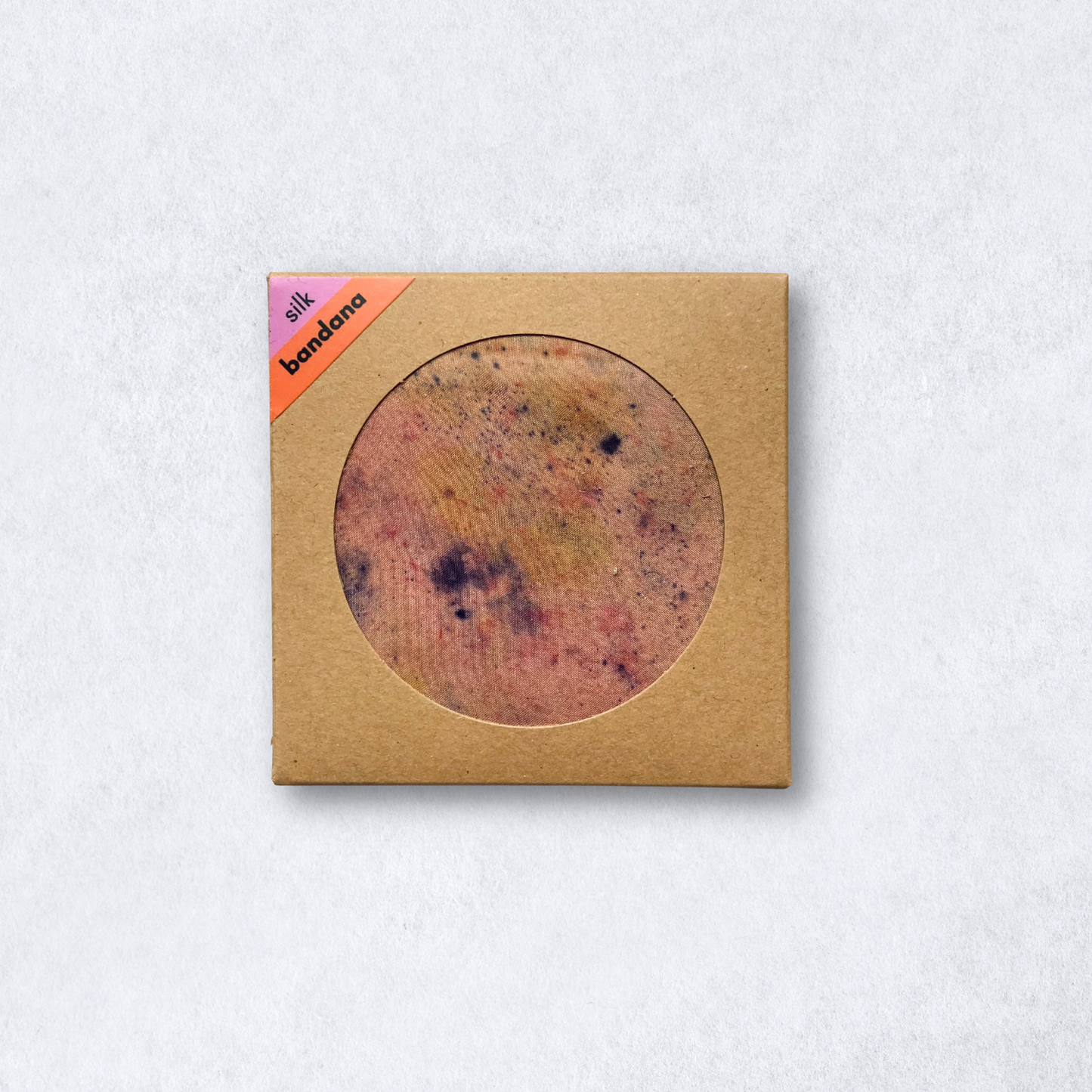Iris Speckle Silk Bandana - Botanically Dyed