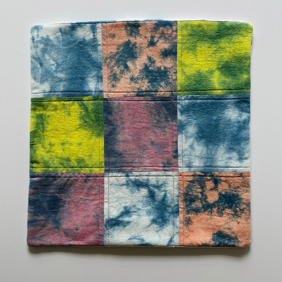 Pieced Throw Pillow (Cover Only) - Multicolor