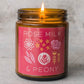 Rose Milk & Peony Soy Candle - Amber Jar
