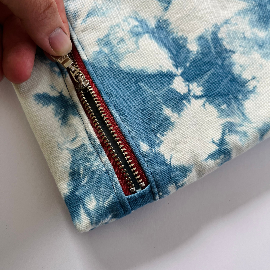 Laptop Bag - Natural Indigo Dye - Sky