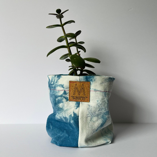 Fabric Planter/Storage Basket - Indigo - Sky