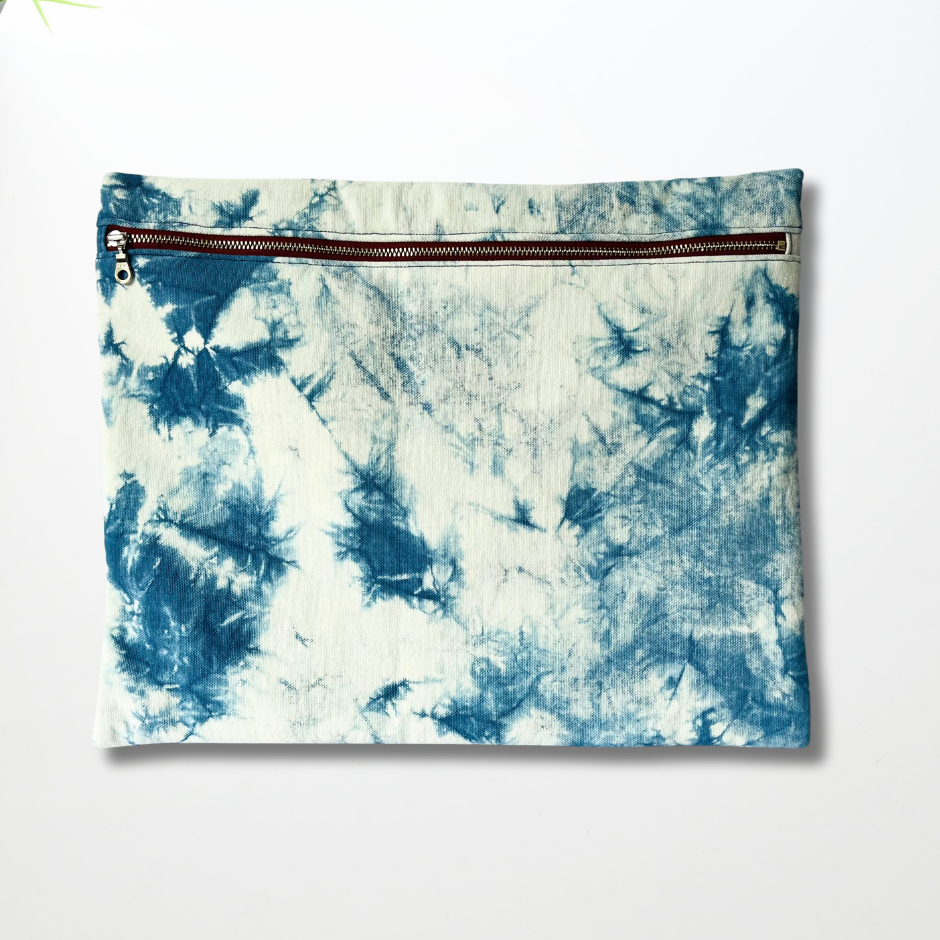 Laptop Bag - Natural Indigo Dye - Sky