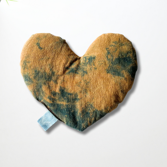 Heart Shaped Eye Pillow - Earth