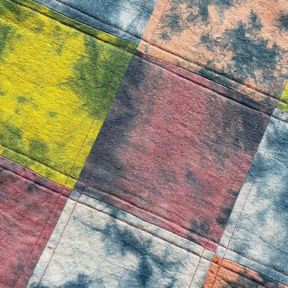 Pieced Throw Pillow (Cover Only) - Multicolor