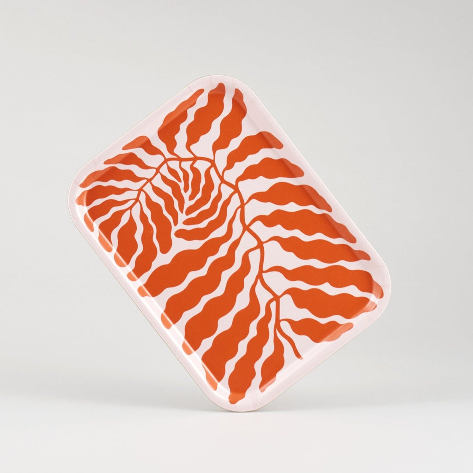 Orange Leaves Mini Rectangle Art Tray – The Materials Design Co.