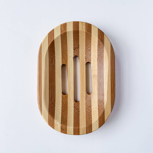 Zebra Bamboo Steamer + Soap Tray