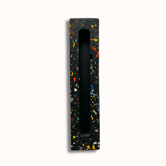 Mezuzah Case - Black & Multicolor Terrazzo