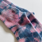 Hand Dyed Cotton Socks - Indigo Shibori