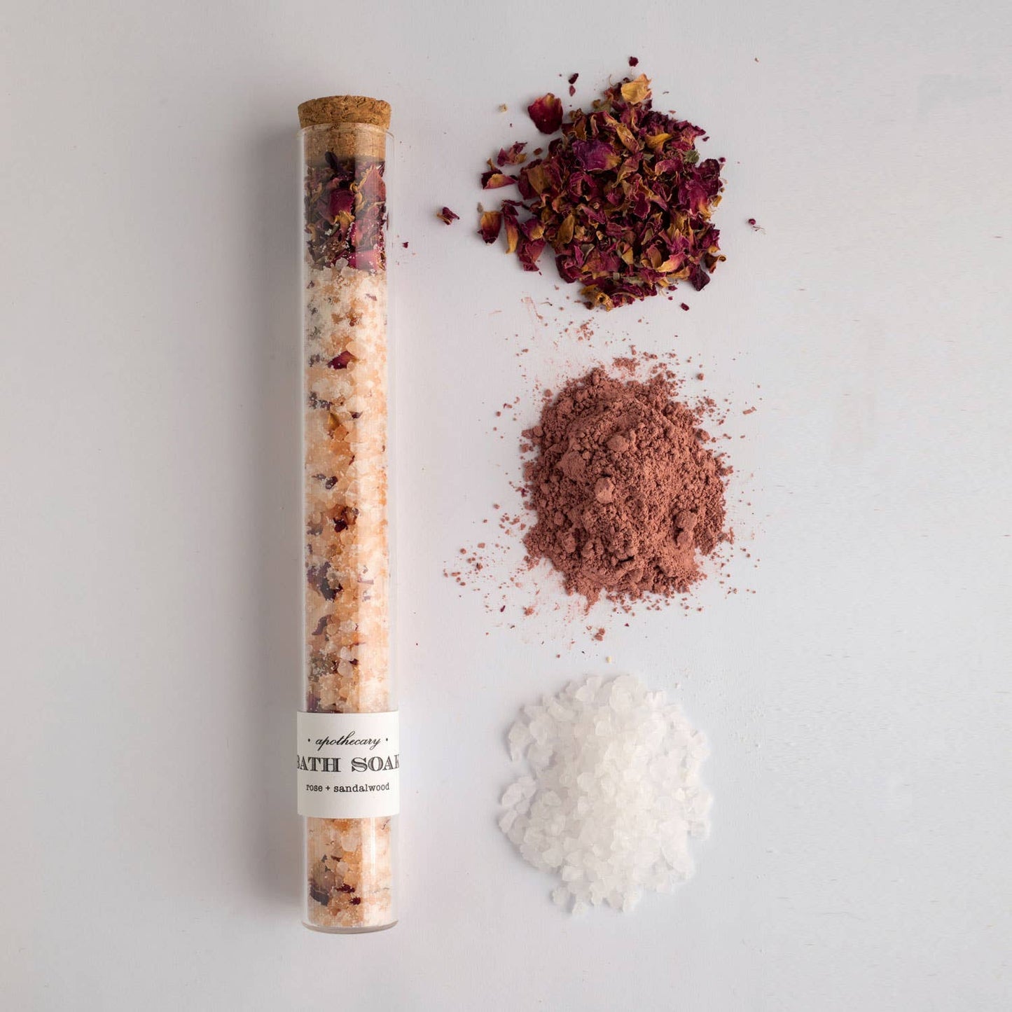 Rose Sandalwood : Bath Soak Test Tube