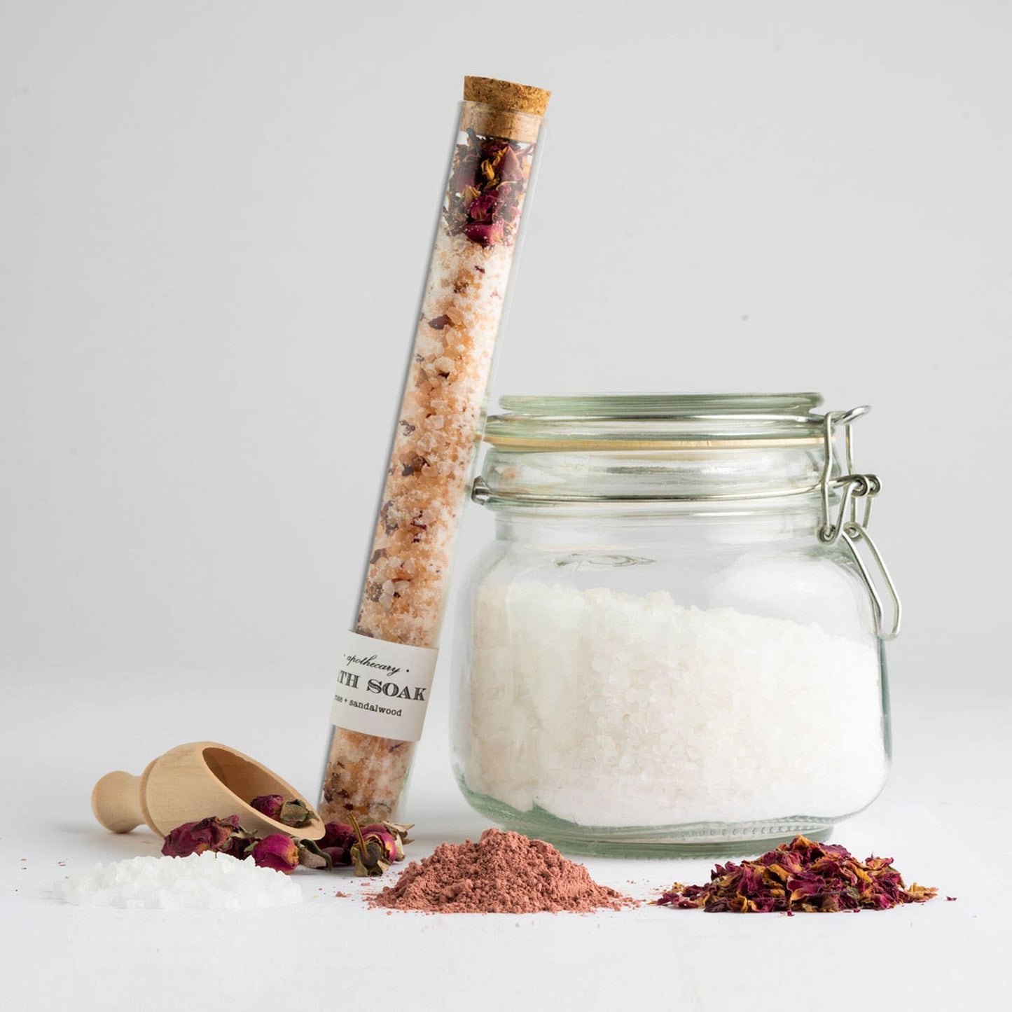 Rose Sandalwood : Bath Soak Test Tube