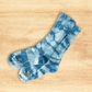 Hand Dyed Cotton Socks - Indigo Shibori