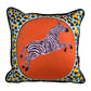 Leaping Zebra Throw Pillow Cover