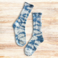 Hand Dyed Cotton Socks - Indigo Shibori