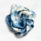 Blue Sky Silk Bandana - Botanically Dyed