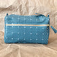 Small Cross-Stitch Toiletry Bag - Spruce
