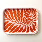 Orange Leaves Mini Rectangle Art Tray
