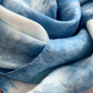 Blue Sky Silk Bandana - Botanically Dyed